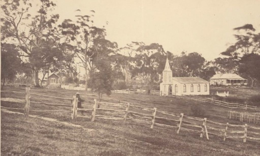 A view of the Anglican church in Bacchus Marsh